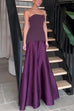 Rosiedress Strapless Patchwork Flare Gown Maxi Party Dress