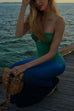 Rosiedress One Shoulder Cut Out Gradient Bodycon Maxi Dress