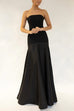 Rosiedress Strapless Patchwork Flare Gown Maxi Party Dress