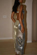 Rosiedress Sleeveless Open Back Sequin Bodycon Maxi Party Dress