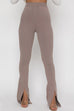 Rosiedress High Rise Slit Bell Bottoms Skinny Pants
