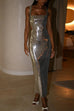 Rosiedress Sleeveless Open Back Sequin Bodycon Maxi Party Dress