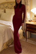 Rosiedress Turtleneck Slim Fit Mermaid Maxi Sweater Dress