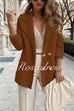 Rosiedress Double Breasted Textured Cardigan with Pockets