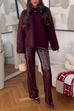 Rosiedress Casual Solid Crewneck Pullover Sweater