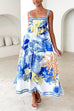Rosiedress Pocketed Side Slit Printed Maxi Cami Dress
