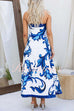 Rosiedress Strapless Tube Unique Print Swing Maxi Dress
