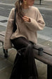 Rosiedress Casual Solid Crewneck Pullover Sweater