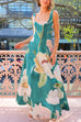 Rosiedress Square Neck Floral Print Maxi Cami Dress