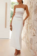 Rosiedress Spaghetti Strap Cut Out Waist Splice Maxi Dress