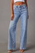 Rosiedress Timeless Distressed Straight Leg Splice Jeans