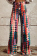 Rosiedress High Rise Color Block Printed Wide Leg Pants