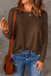 Rosiedress Drop Shoulder Long Sleeves Solid Knitting Sweater