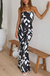 Rosiedress Off Shoulder Sleeveless Geometric Printed Maxi Party Dress