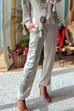 Rosiedress Solid Satin Cargo Pants with Pockets