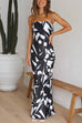 Rosiedress Off Shoulder Sleeveless Geometric Printed Maxi Party Dress