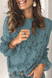 Rosiedress Lace Hollow Out Long Sleeves Tops