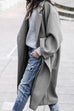 Rosiedress Solid Long Sleeve Oversized Winter Long Coat