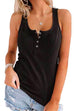 Rosiedress Buttons Sleeveless Stretchy Top