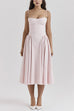 Rosiedress Spaghetti Strap Pocketed Corset Swing Midi Dress