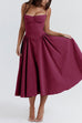 Rosiedress Spaghetti Strap Pocketed Corset Swing Midi Dress