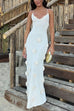 Rosiedress Open Back Flowers Applique Knitting Maxi Vacation Dress