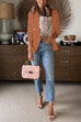 Rosiedress Lapel Double Breasted Open Front Blazer Jacket
