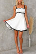 Rosiedress Waisted Ric Rac Color Block Cami Sundress