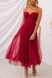 Rosiedress Open Back Waisted Swing Maxi Cami Tulle Dress