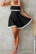Rosiedress Waisted Ric Rac Color Block Cami Sundress