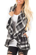Rosiedress Pockets Plaid Jacket Vest