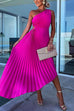 Rosiedress One Shoulder Cut Out Waist Irregular Pleated Party Dress