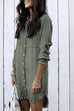 Rosiedress Hot Sale Button Down Denim Shirt Dress ( 2 Colors)