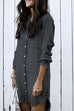 Rosiedress Hot Sale Button Down Denim Shirt Dress ( 2 Colors)