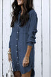 Rosiedress Hot Sale Button Down Denim Shirt Dress ( 2 Colors)