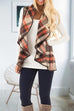 Rosiedress Pockets Plaid Jacket Vest