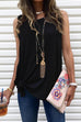 Rosiedress Casual Side Tie Knot Front Tank Top