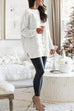 Rosiedress Crewneck Side Split Sequin Glitter Sweater