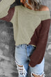 Rosiedress Casual Color Block Loose Knitting Sweater