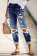 Rosiedress Distressed Rolled Hem Ripped Jeans