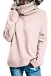 Rosiedress Turtleneck Side Split Solid Casual Sweater