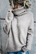 Rosiedress Turtleneck Side Split Solid Casual Sweater