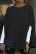 Rosiedress Crewneck Batwing Sleeve Cloak Top