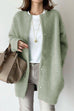 Rosiedress Crewneck Button Down Solid Outwear