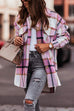 Rosiedress Casual Lapel Button Down Pockets Plaid Cardigans