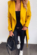 Rosiedress Lapel Open Front Long Sleeve Cardigans