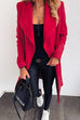 Rosiedress Lapel Open Front Long Sleeve Cardigans