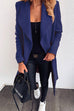 Rosiedress Lapel Open Front Long Sleeve Cardigans