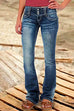 Rosiedress Button Down Bell Bottom Jeans with Pockets