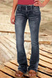 Rosiedress Button Down Bell Bottom Jeans with Pockets